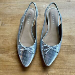 Esprit Silver Flats with Bow Detail